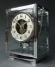 Chrome Atmos clock, J. L. Reutter, skeleton dial - 12 jewels, Nr 5198, France ca. 1930.
